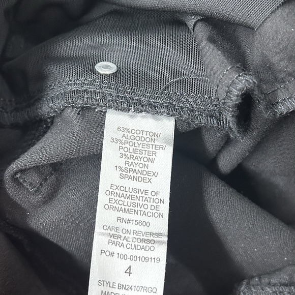 Democracy Ab Technology Kick Flare Jeans Women's Size 4 Black - Picture 5 of 11